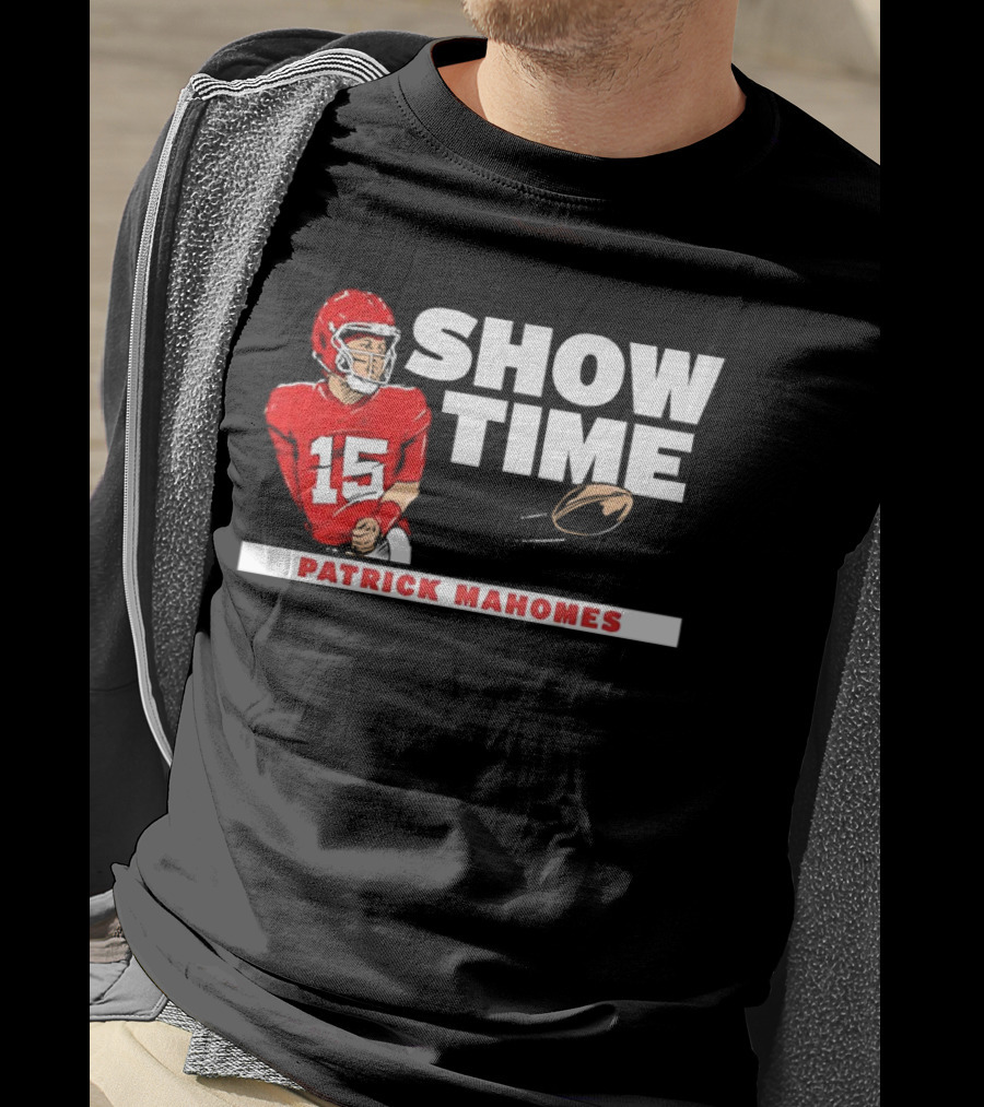 Patrick Mahomes Showtime Kansas City Chiefs Number 15 Football T-Shirt