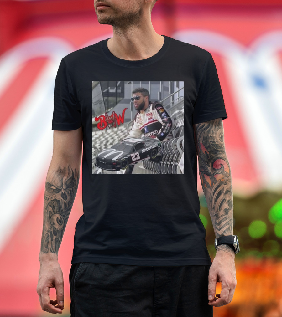 Bubba Wallace BW 23 McDonald's Racing Car Stanthemanx3 Coke Zero 400 T-Shirt