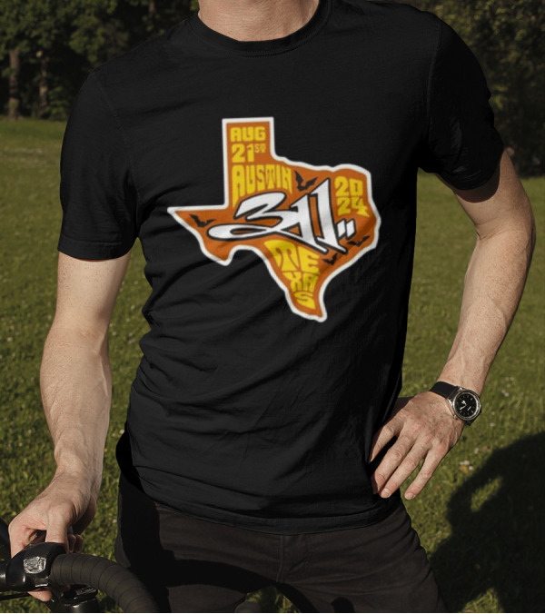 August 21 2024 Austin Texas 311 Band Concert Map T-Shirt