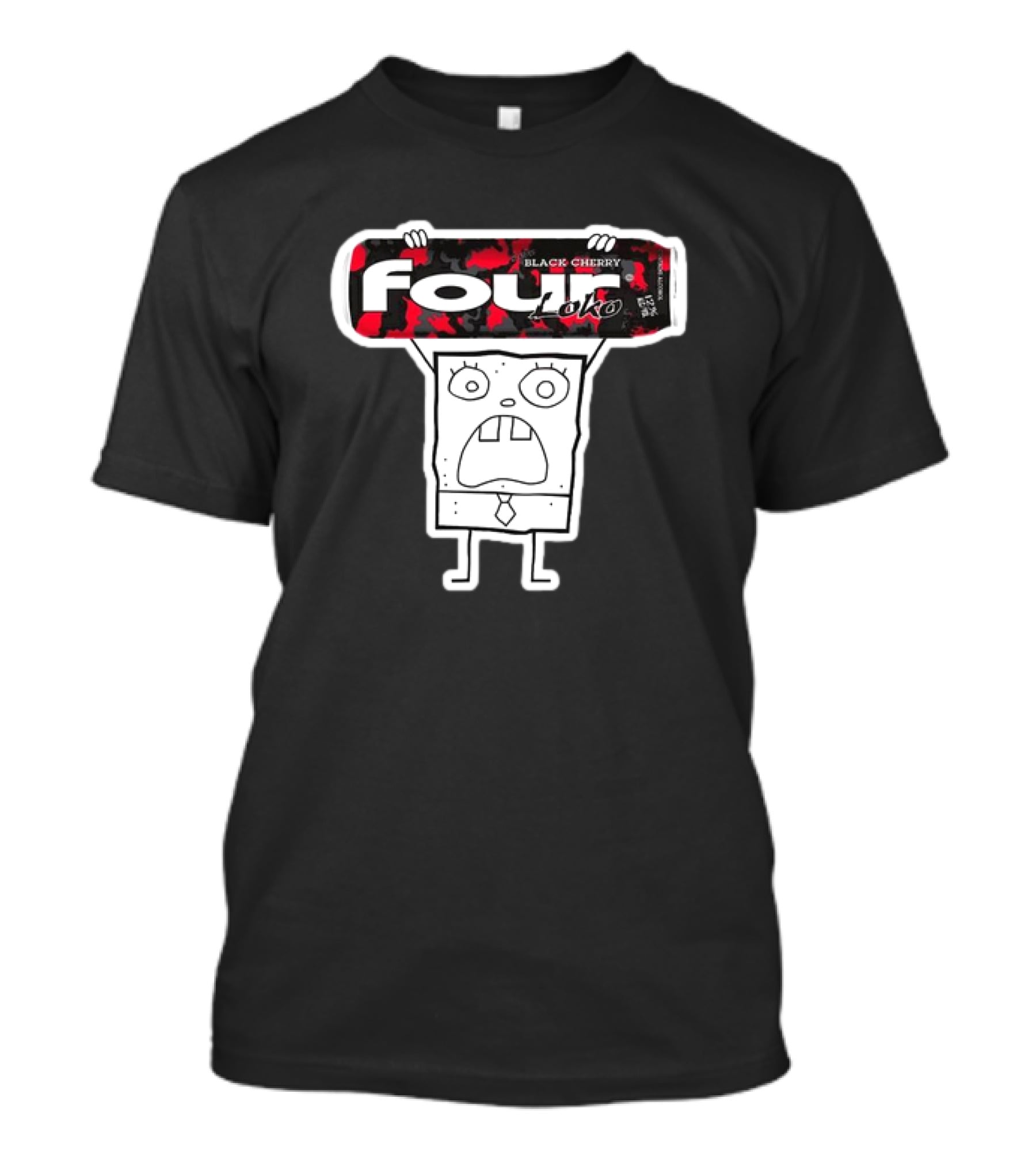 Doodlebob Holding Four Loko Black Cherry Can T-Shirt
