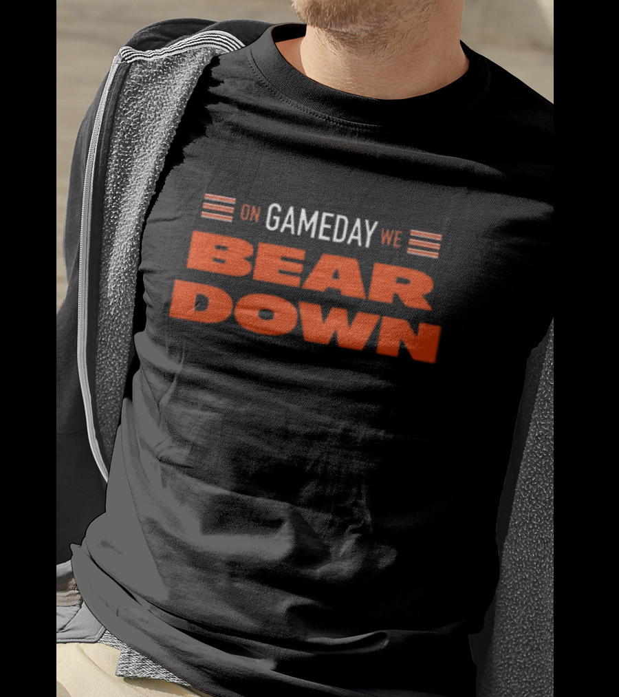 On Gameday We Bear Down Football Fandom Spirit T-Shirt
