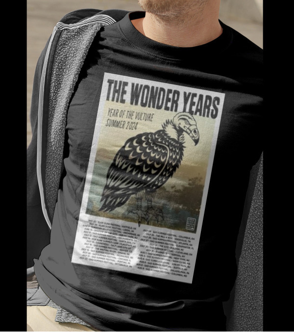The Wonder Years Year Of The Vulture Tour Summer 2024 Dates And Locations T-Shirt