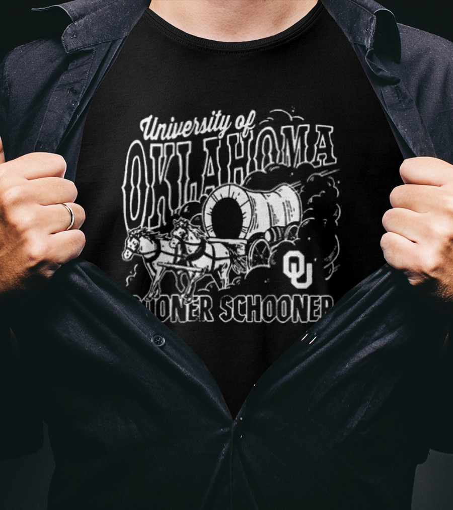 University Of Oklahoma OU Sooner Schooner Wagon T-Shirt