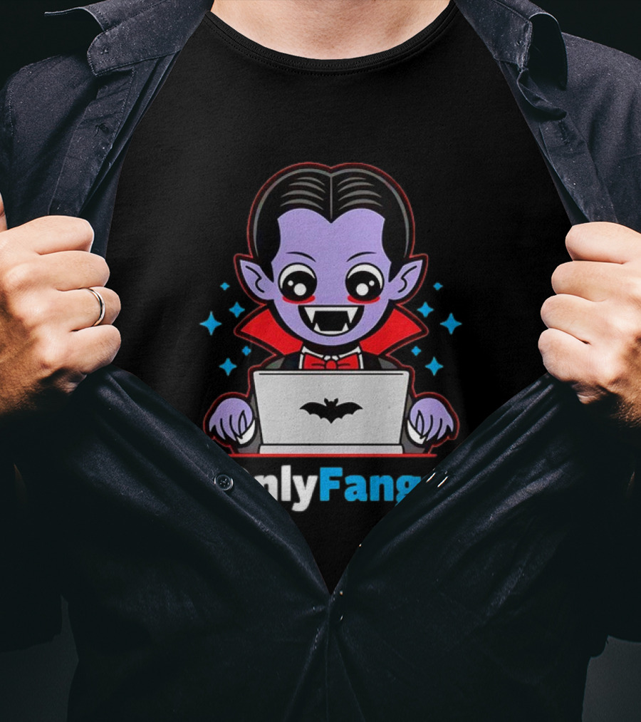 OnlyFangs A Favorite Site For Vampires T-Shirt