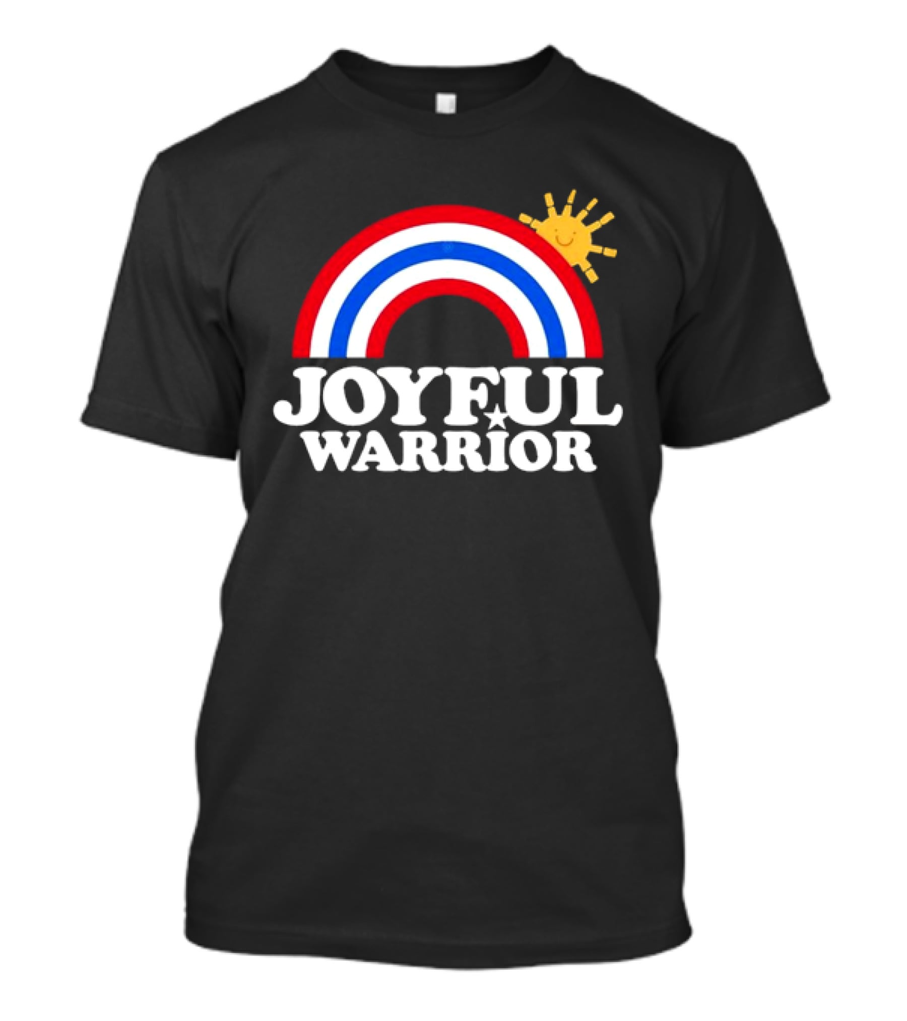 Joyful Warrior Rainbow Sunburst T-Shirt