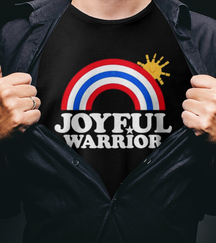 Joyful Warrior Rainbow Sunburst T-Shirt