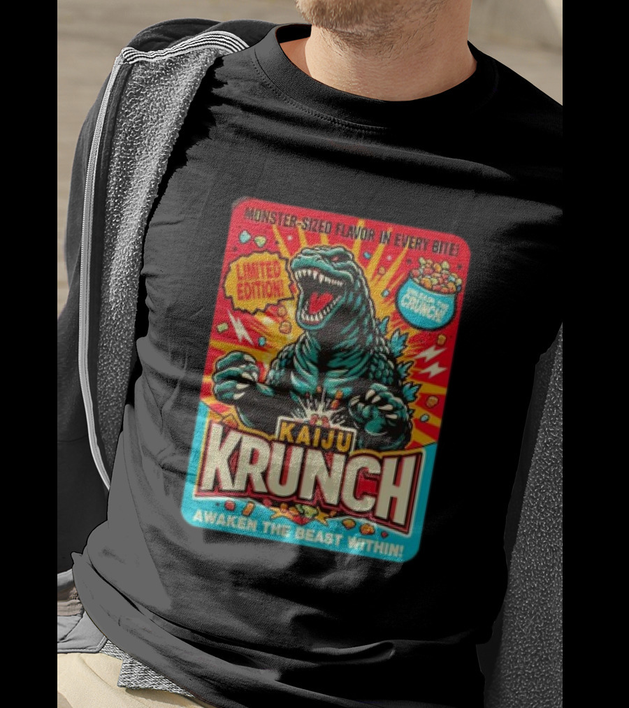 Kaiju Krunch Monster-Sized Flavor Awaken The Beast Within T-Shirt