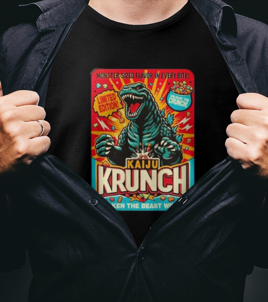 Kaiju Krunch Monster-Sized Flavor Awaken The Beast Within T-Shirt