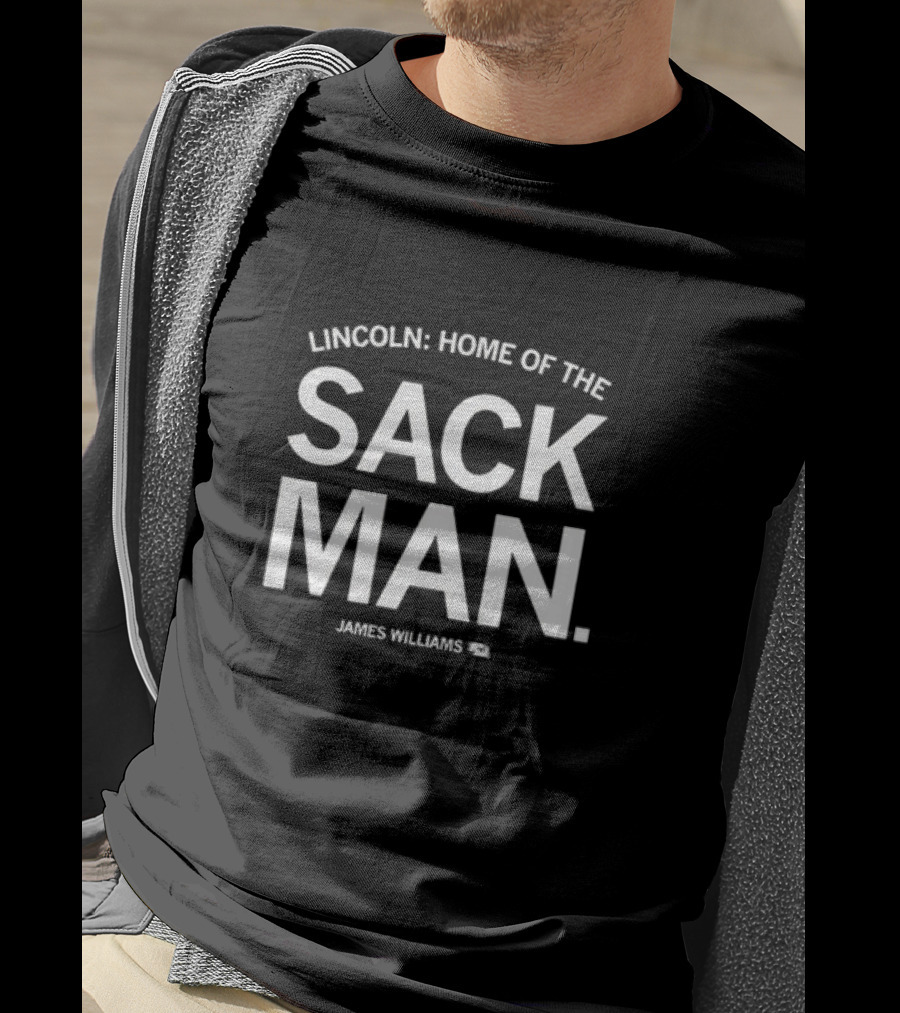 Lincoln Home Of The Sack Man James Williams Football Connection T-Shirt