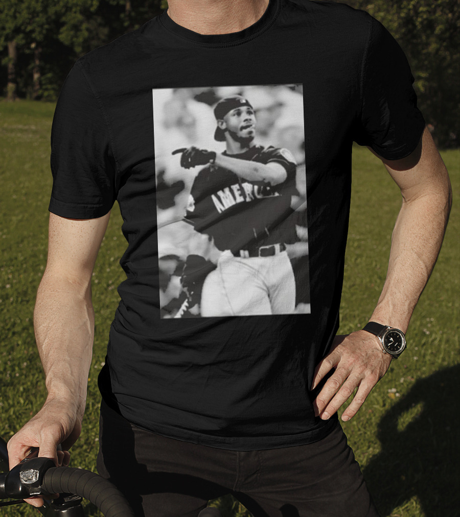 Mina Kimes Wearing Ken Griffey Jr. Baseball America Jersey T-Shirt