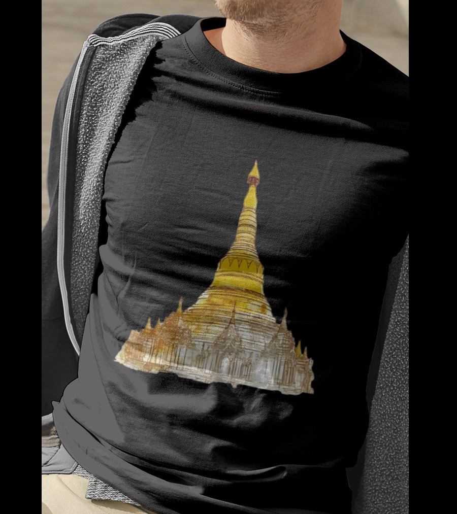 Neuschwanstein Castle Myanmar Pagoda T-Shirt