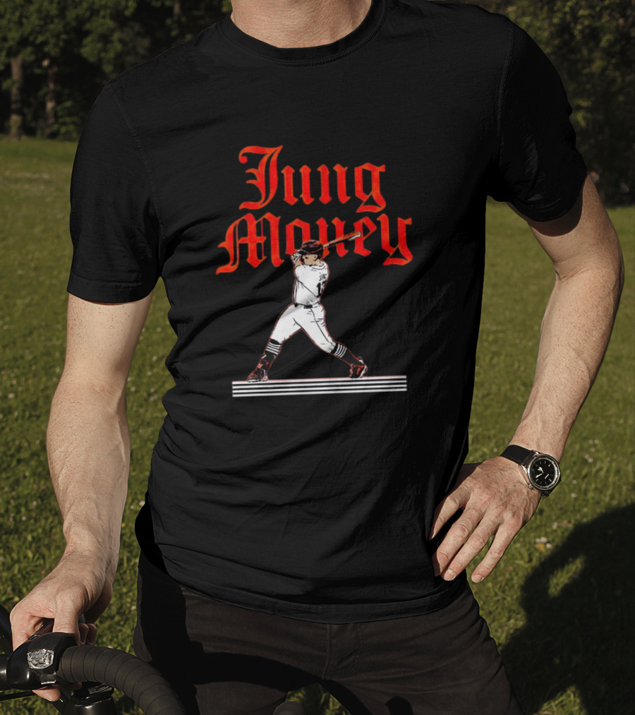 Jung Money Baseball Swing Detroit T-Shirt