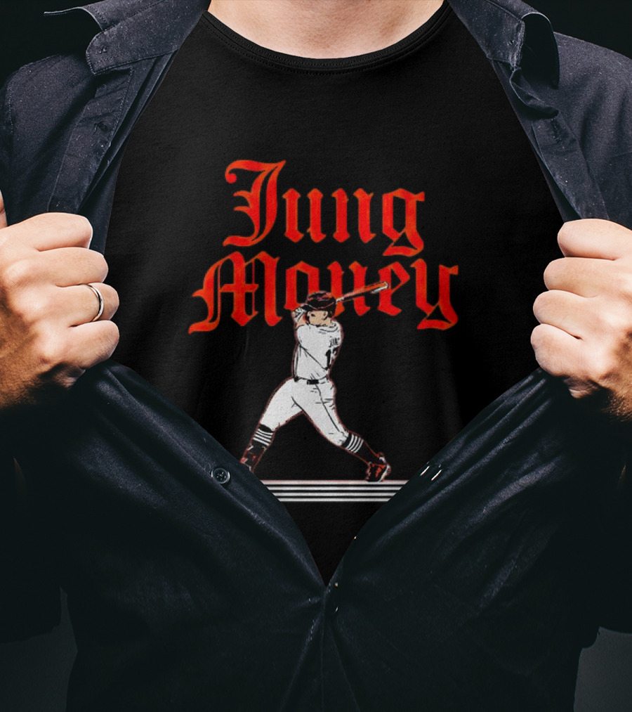 Jung Money Baseball Swing Detroit T-Shirt