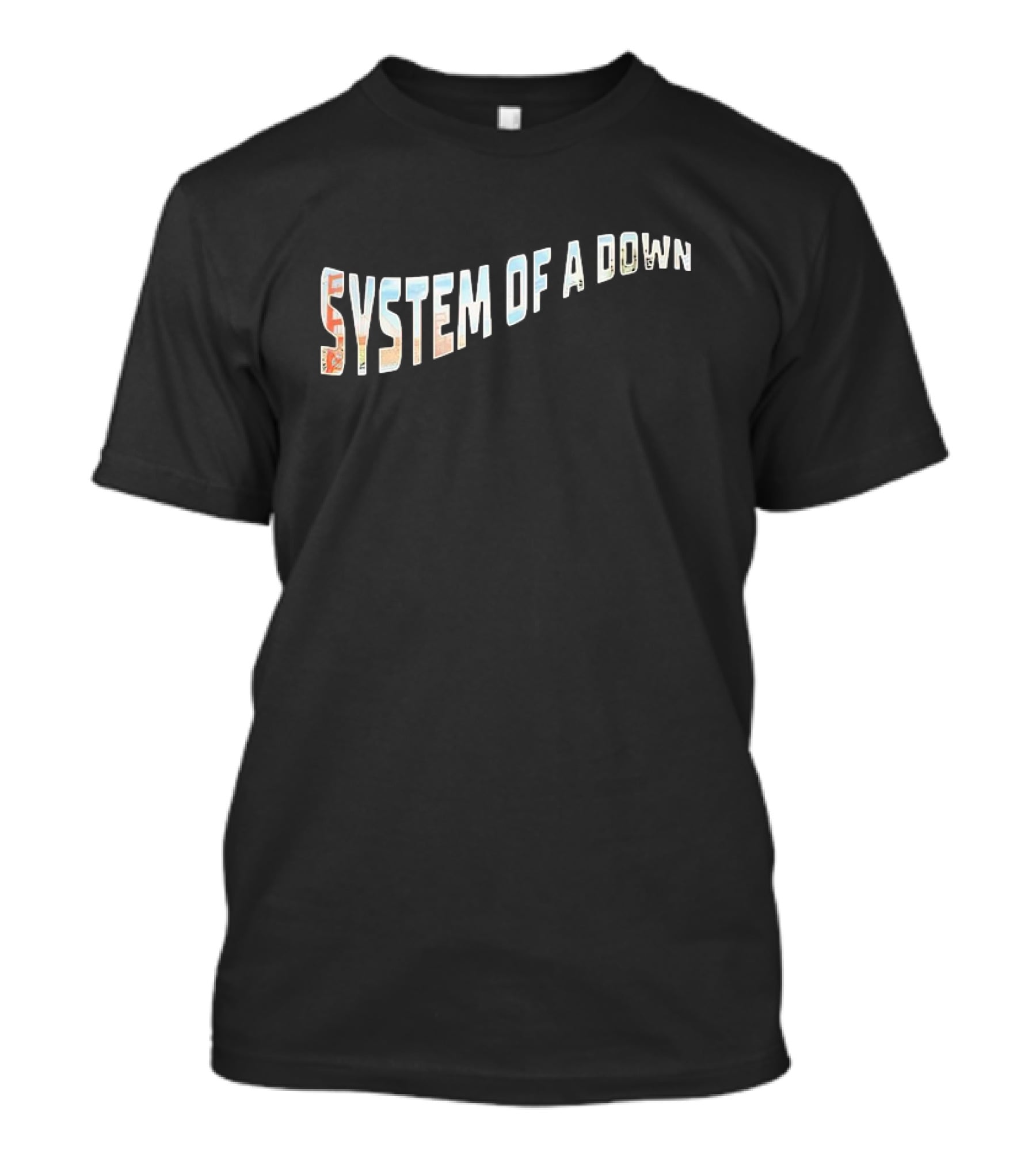 System Of A Down Golden Gate Park San Francisco Styling Text T-Shirt