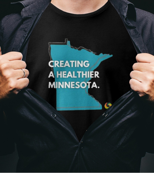 Creating A Healthier Minnesota State Logo With Swirl T-Shirt
