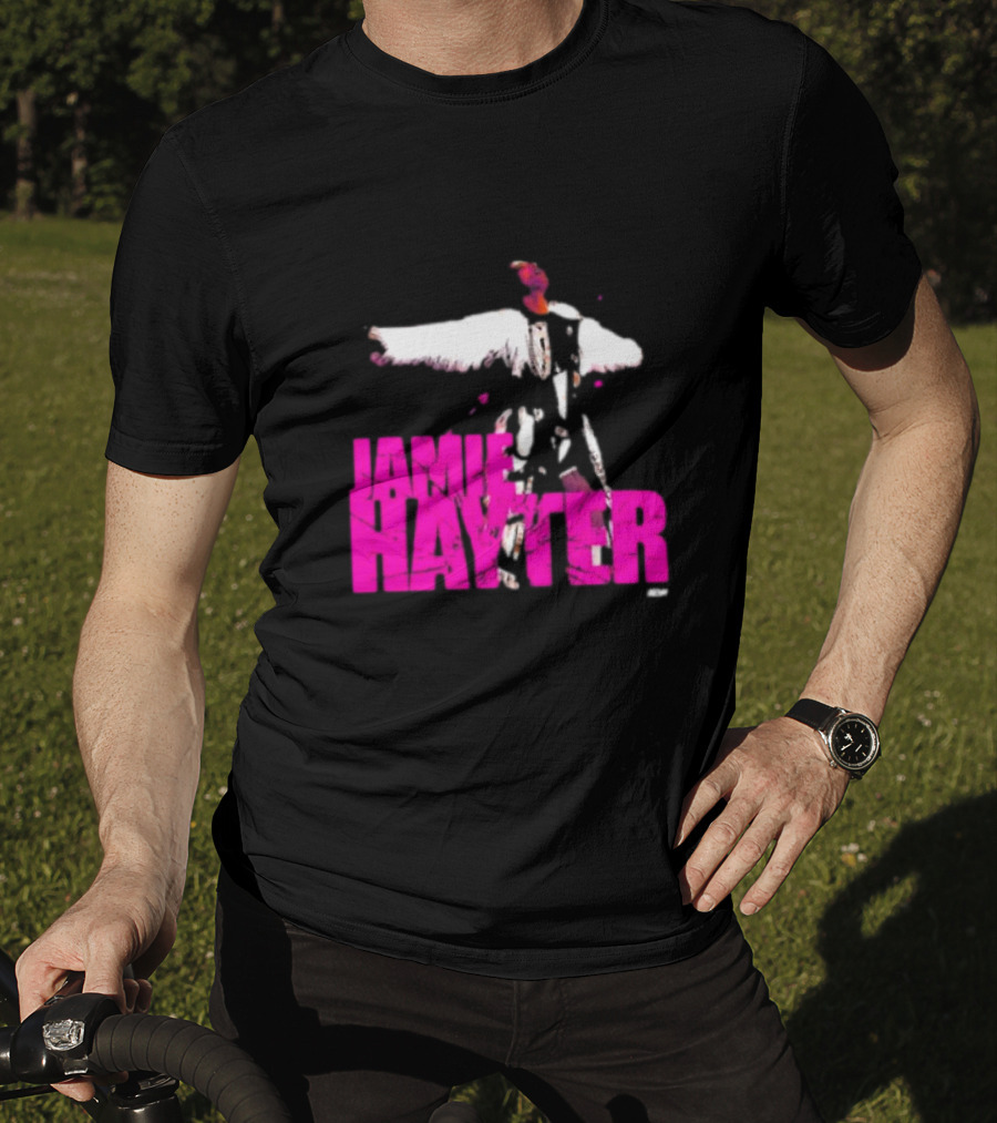 Jamie Hayter Bold Pink Wrestler Aesthetic T-Shirt