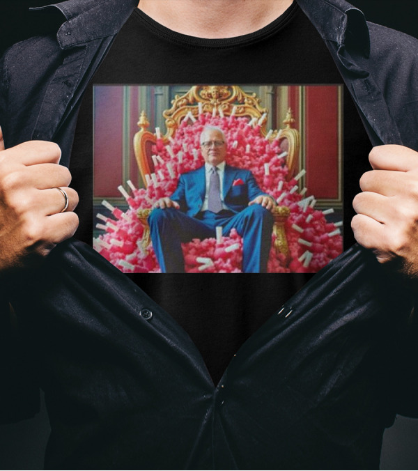 King Of Tampon Tim Walz Throne Of Tampons T-Shirt