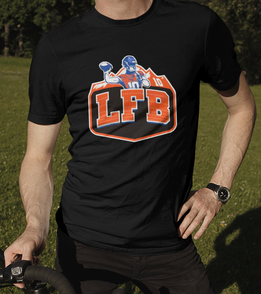 LFB 10 Denver Broncos Bo Nix T-Shirt