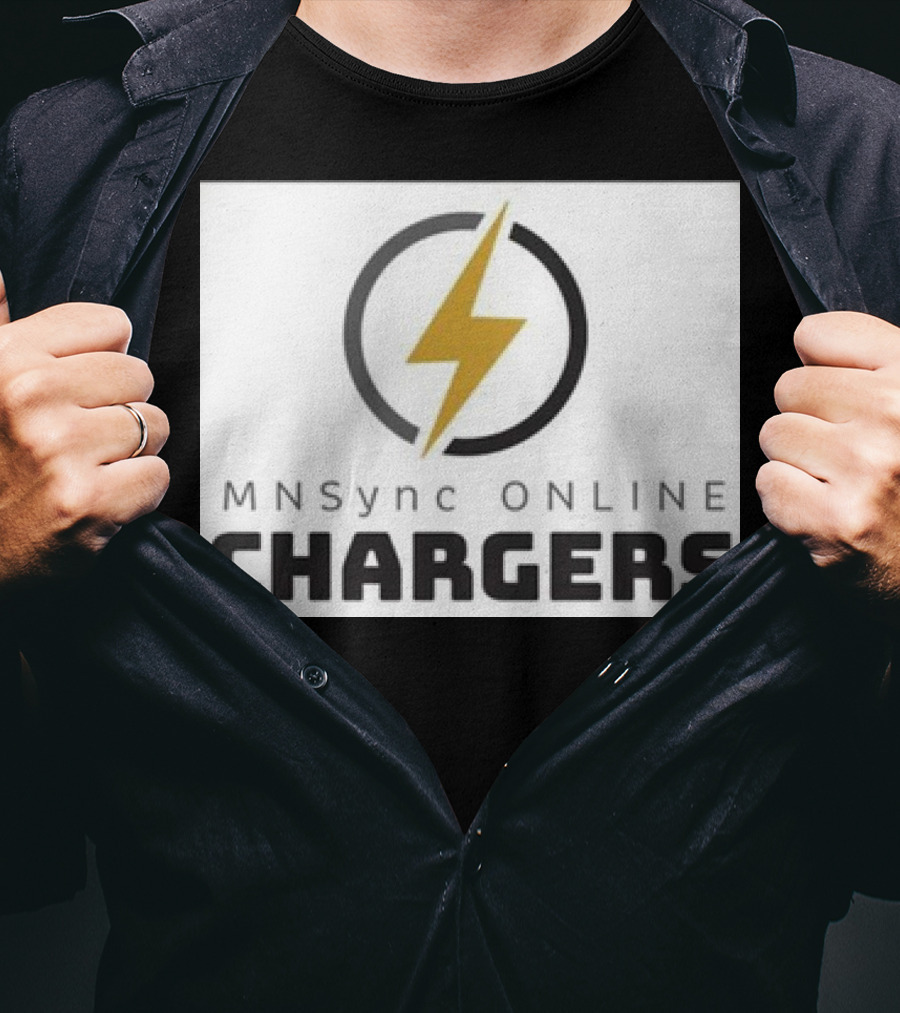 MNSync Online Chargers Lightning Bolt Emblem T-Shirt