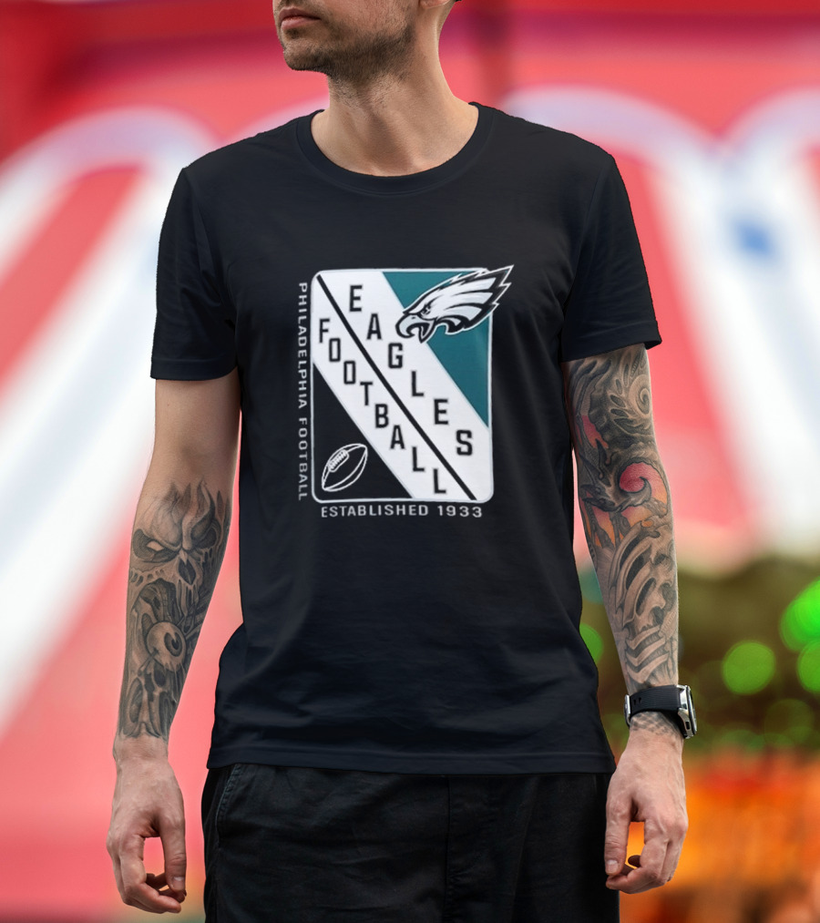 Philadelphia Eagles Football Shield Logo Established 1933 T-Shirt