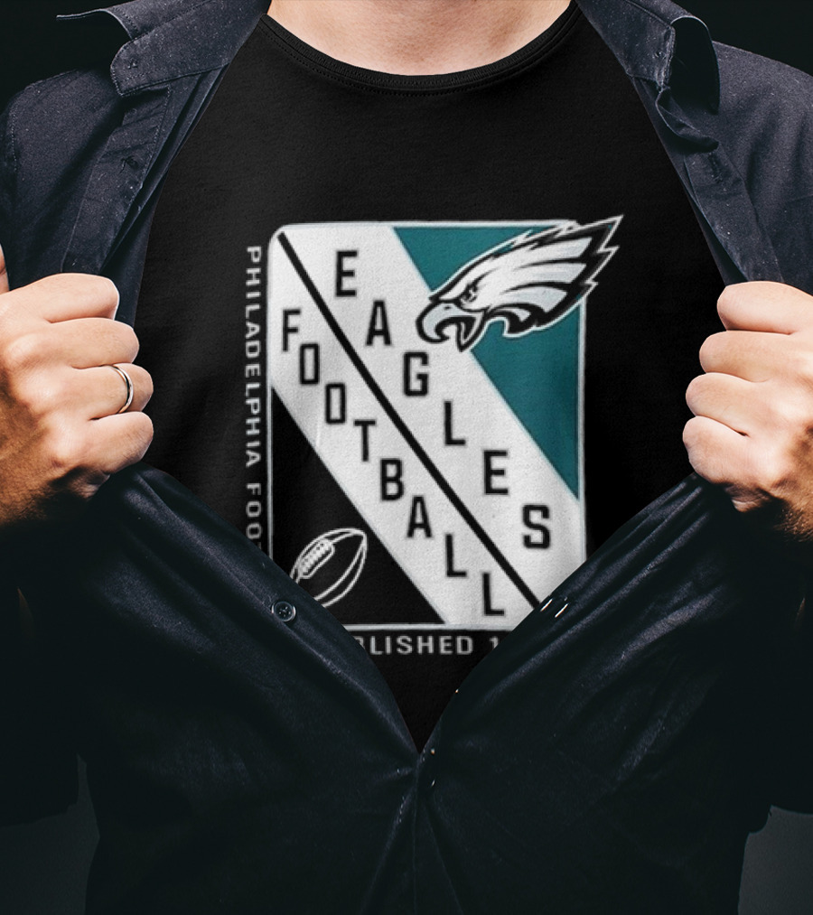Philadelphia Eagles Football Shield Logo Established 1933 T-Shirt