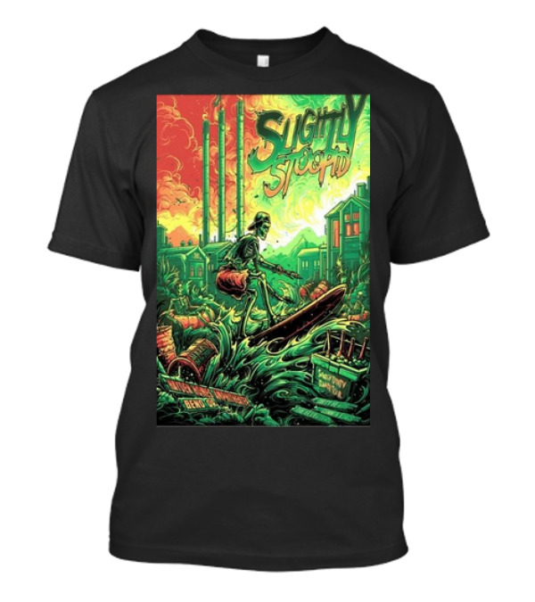 Slightly Stoopid At Talking Stick Resort Aug 25 2024 Surfer Skeleton T-Shirt