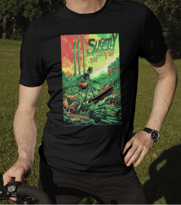 Slightly Stoopid At Talking Stick Resort Aug 25 2024 Surfer Skeleton T-Shirt