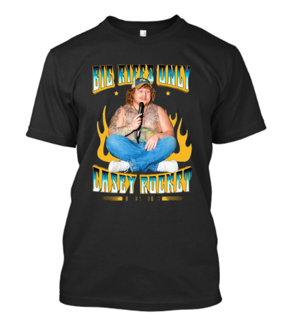 Big Riffs Only Casey Rocket Flame T-Shirt