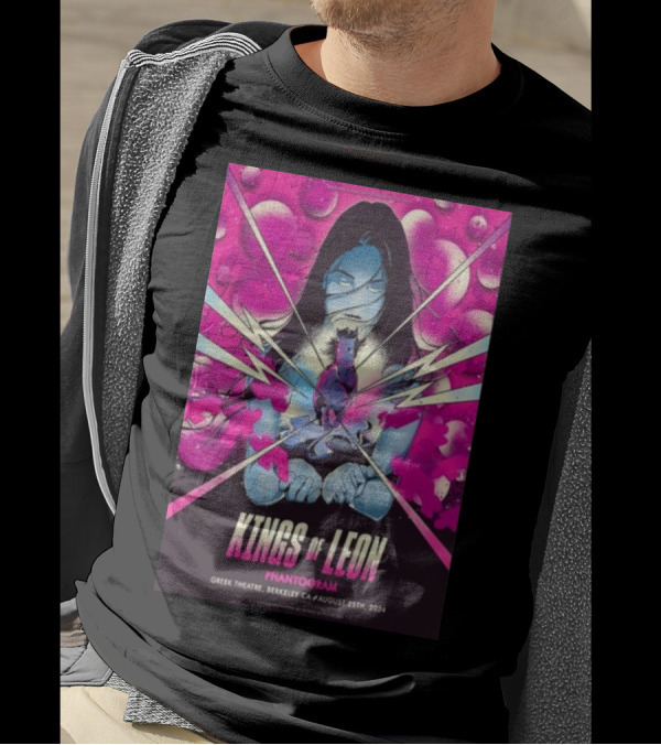 Kings Of Leon Phantogram Concert Greek Theatre Berkeley CA August 25th T-Shirt