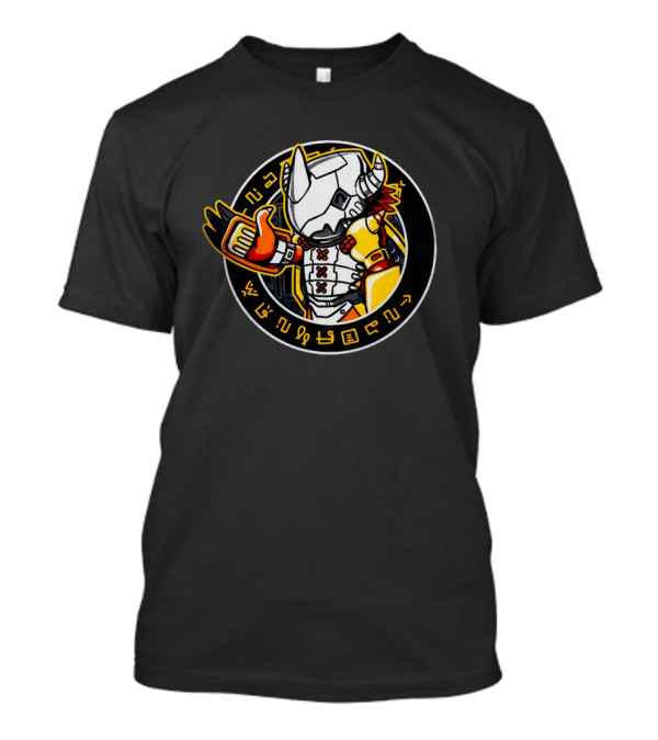 MetalGreymon Digimon Digital Monster Icon With Digicode Symbols T-Shirt