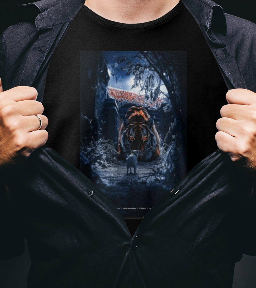 Chapter 1 Kickoff On The Plains Auburn Tigers Stadium Tiger Night Scene T-Shirt