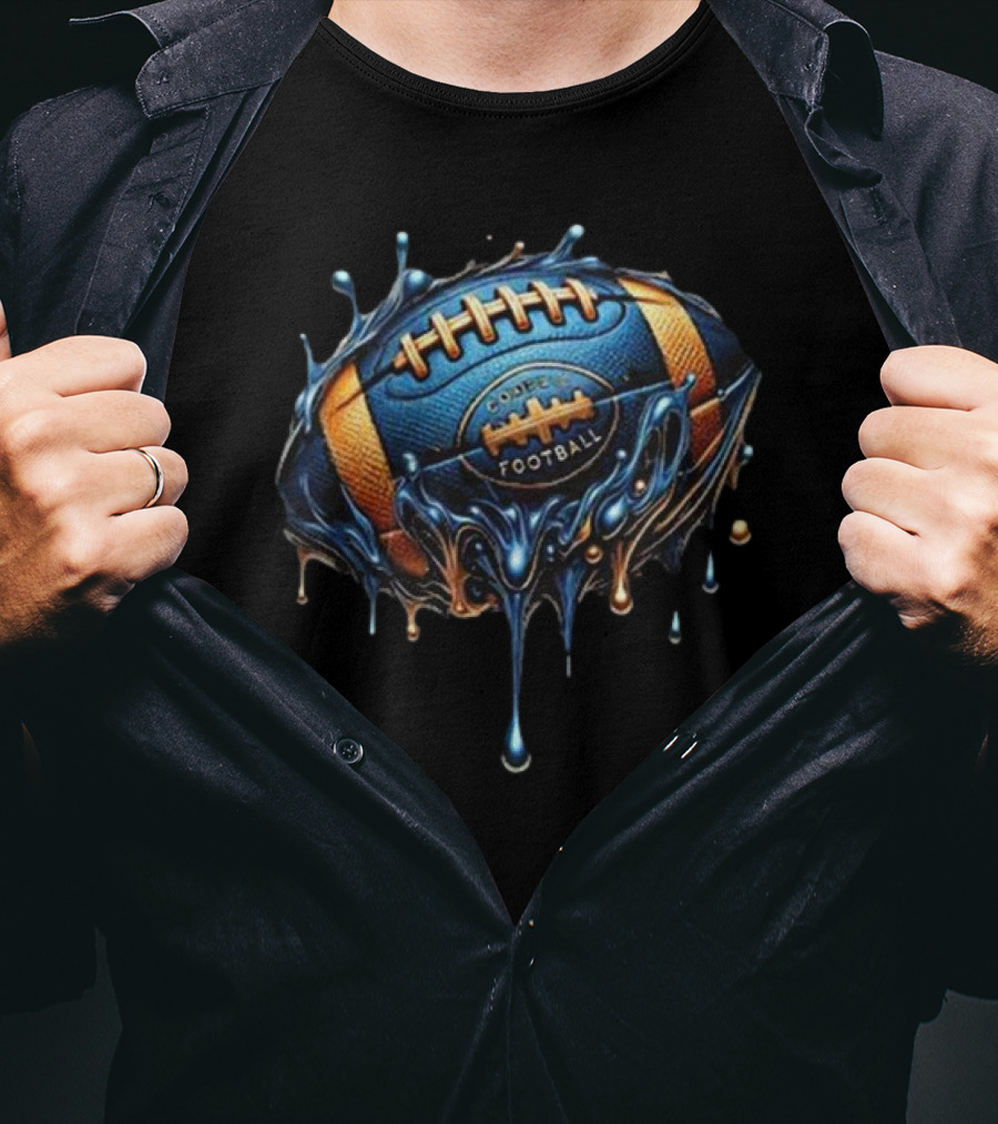 Code Blue Football Dripping Fantasy T-Shirt