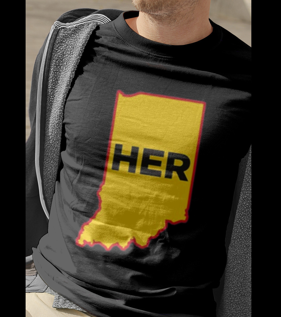 Indiana HER Map T-Shirt