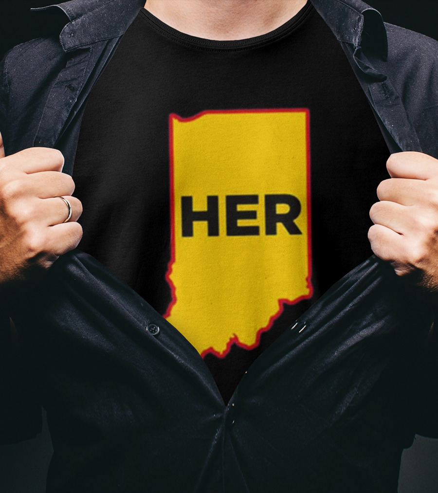 Indiana HER Map T-Shirt