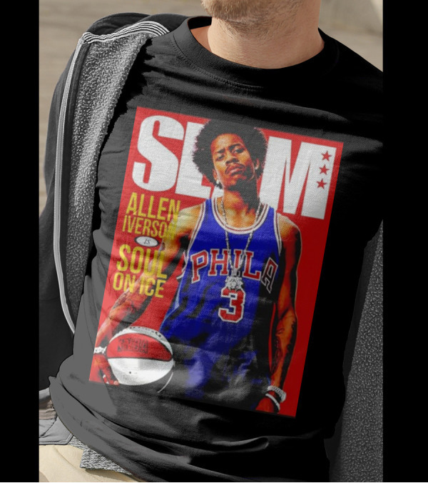 Allen Iverson SLAM Magazine Philly 3 Soul On Ice T-Shirt