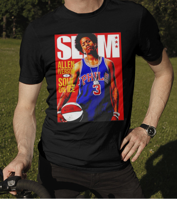 Allen Iverson SLAM Magazine Philly 3 Soul On Ice T-Shirt