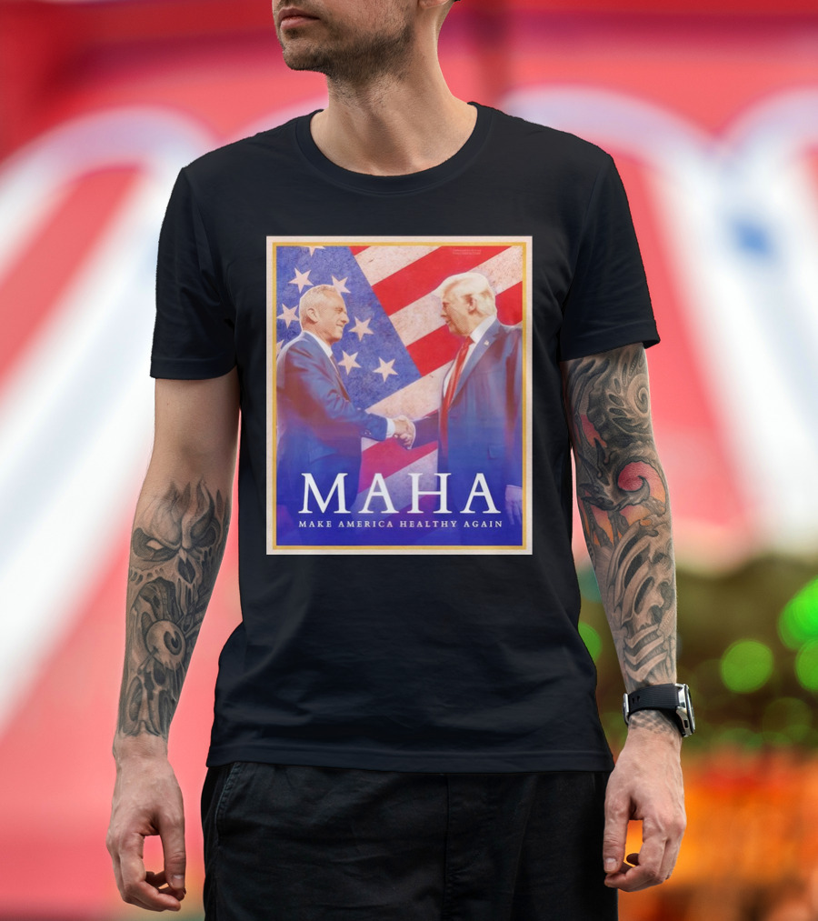 Robert F. Kennedy Jr. and Donald Trump MAHA Make America Healthy Again Vintage T-Shirt