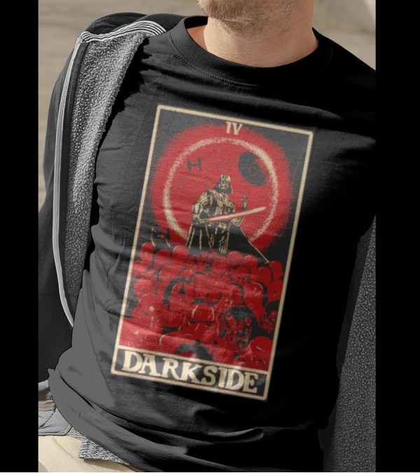 Darkside Tarot Card IV Darth Vader Death Star Stormtroopers T-Shirt
