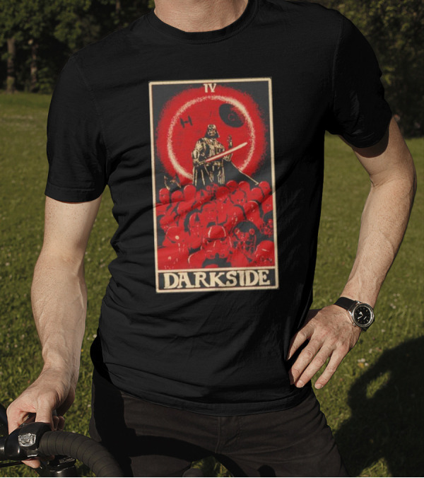 Darkside Tarot Card IV Darth Vader Death Star Stormtroopers T-Shirt