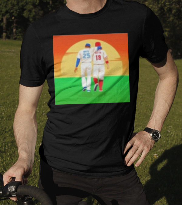 Devon White And Joey Votto Sunset Sports Moment Embrace T-Shirt