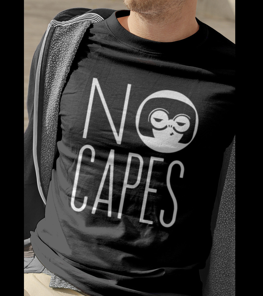 Edna Mode No Capes The Incredibles Disney Logo Iconic T-Shirt