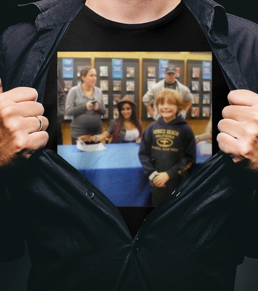 Jake Shane With Nicole Snooki Lavelle Venice Beach Surf Wear T-Shirt