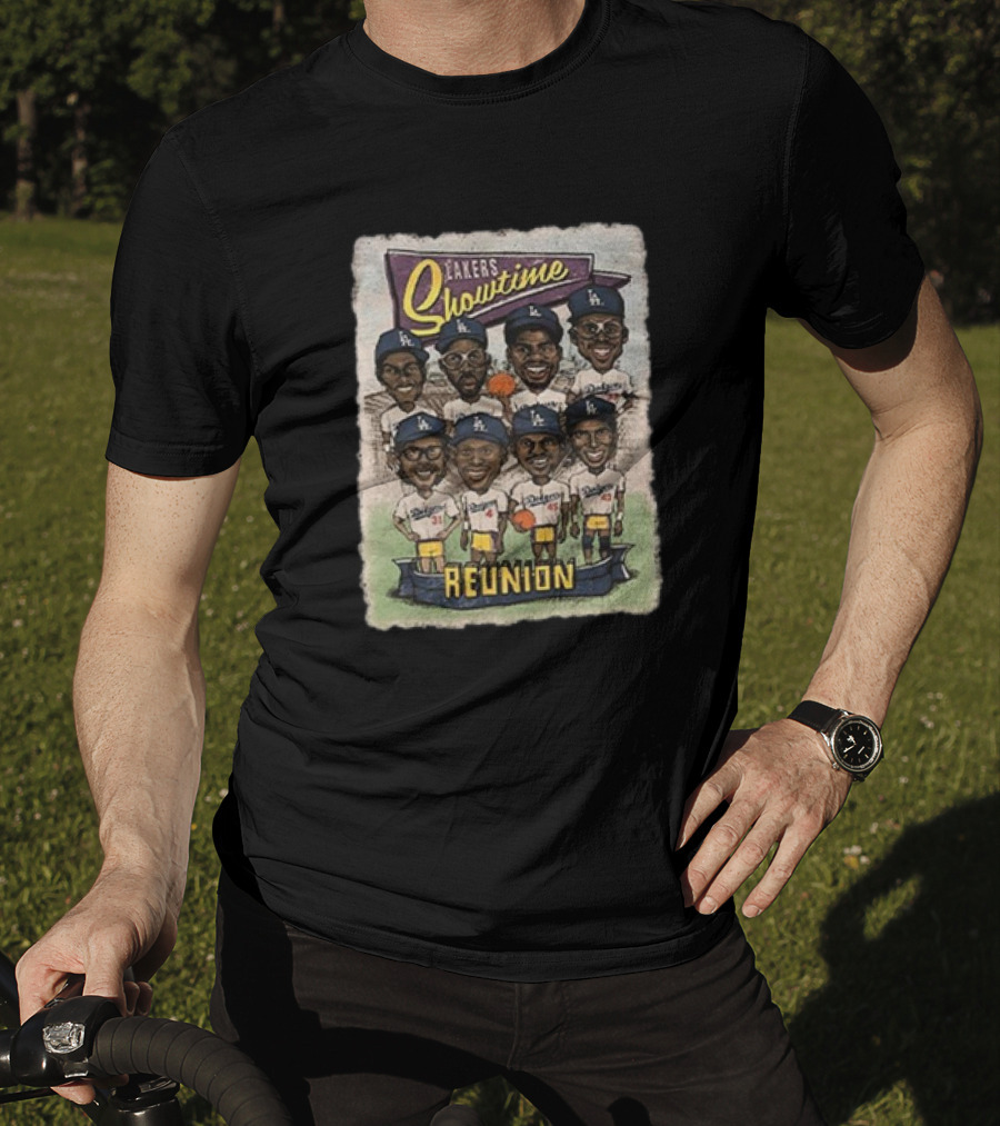 Lakers Showtime Reunion Los Angeles Dodgers T-Shirt