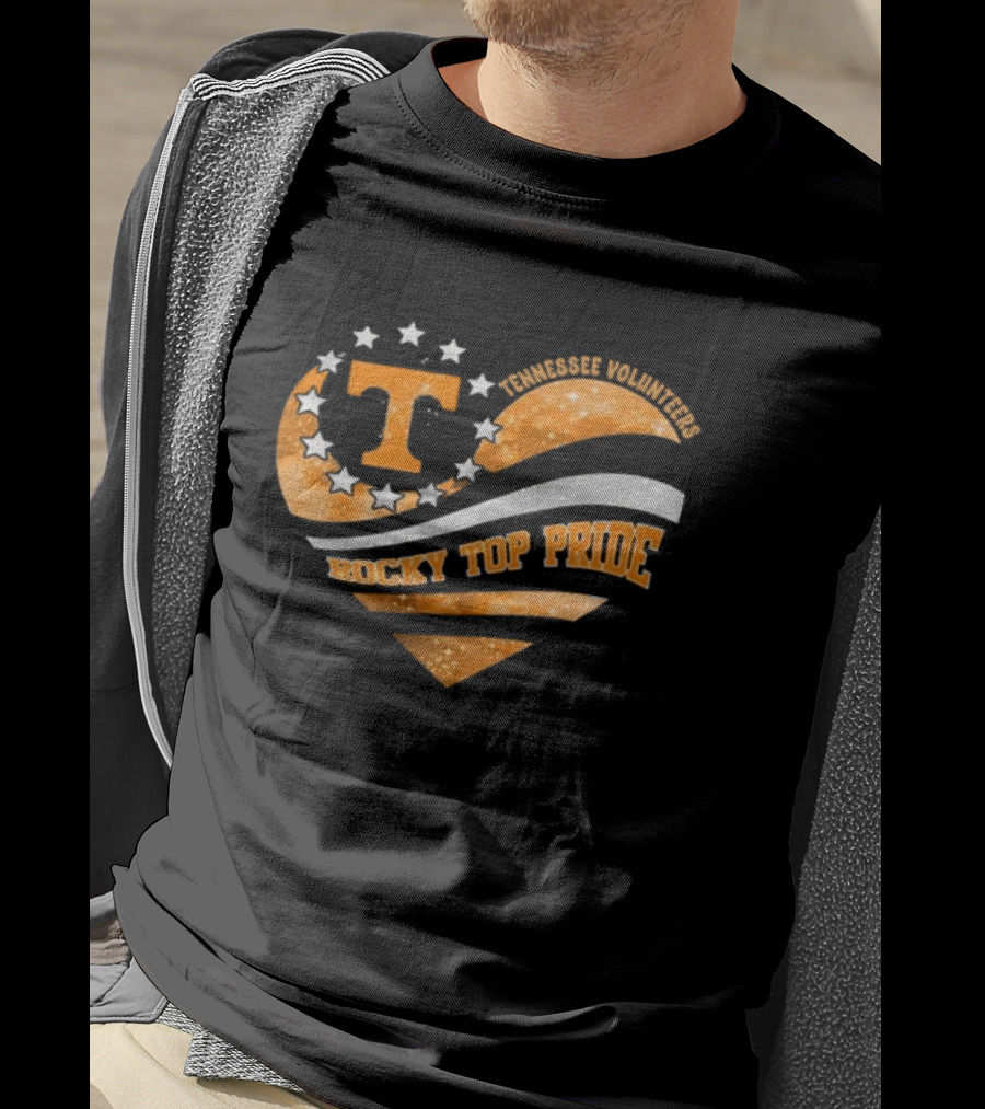 Tennessee Volunteers Heart T Rocky Top Pride T-Shirt