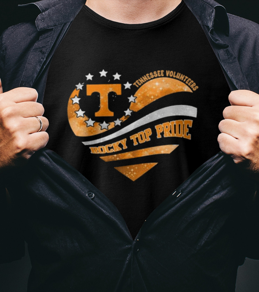 Tennessee Volunteers Heart T Rocky Top Pride T-Shirt