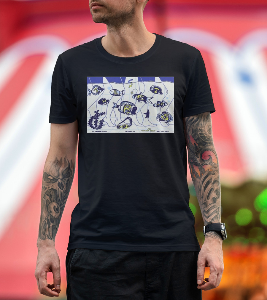 The Beths Concert August 28 2024 St. Andrew's Hall Detroit Michigan Aquarium T-Shirt
