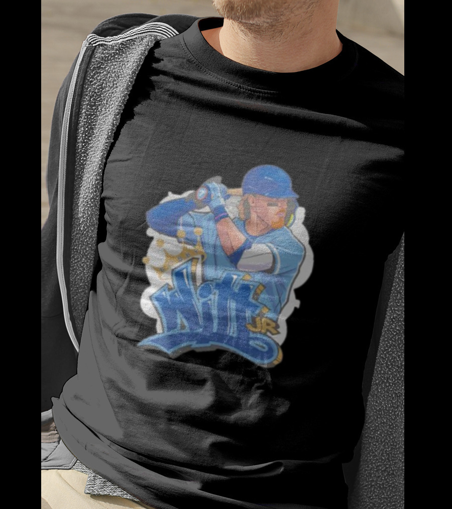 Bobby Witt Jr Kansas City Royals Graffiti Art With Crown T-Shirt