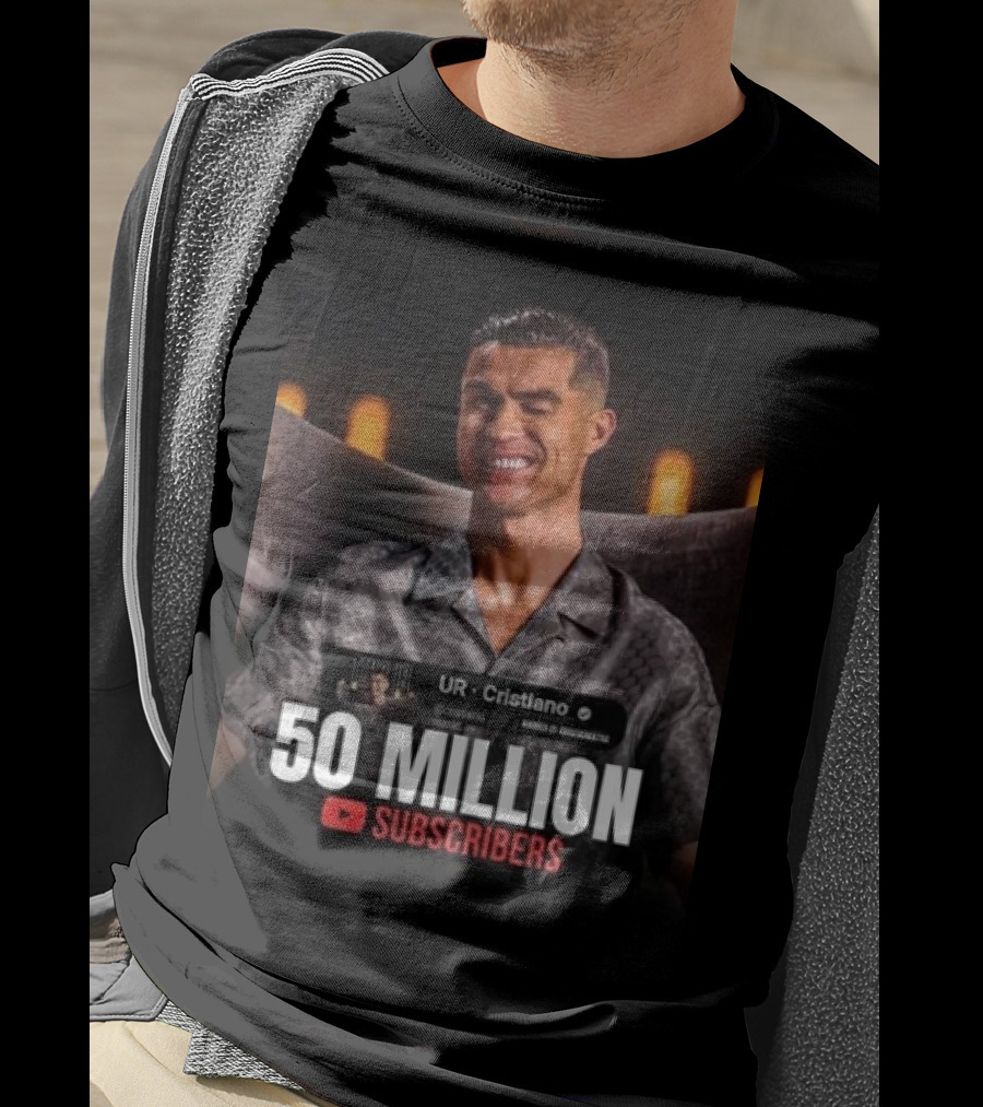 UR - Cristiano 50 Million YouTube Subscribers Milestone T-Shirt