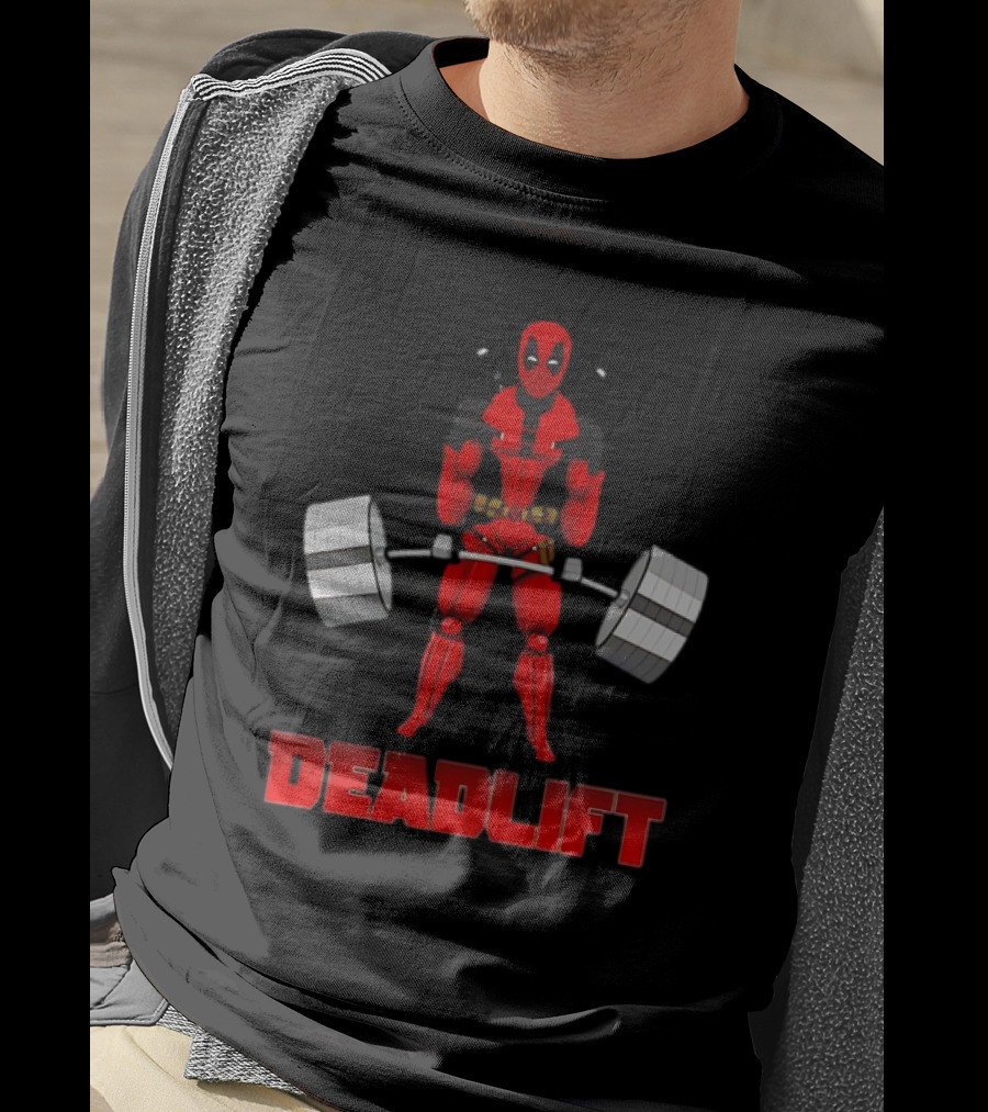 Deadpool Papa Swolio Deadlift T-Shirt