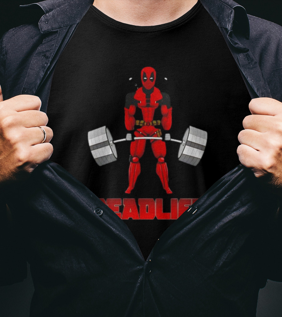 Deadpool Papa Swolio Deadlift T-Shirt